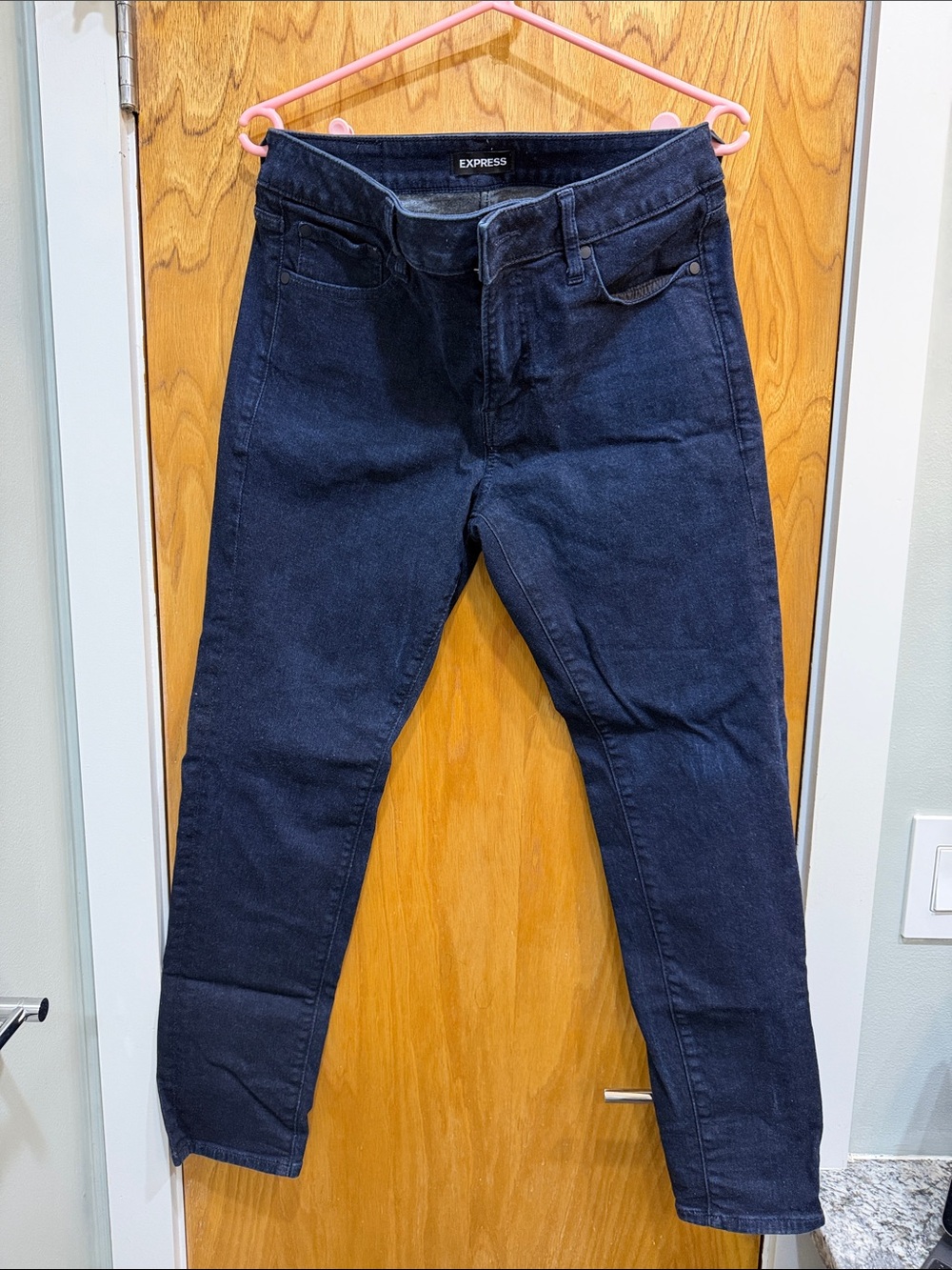 Express Athletic Slim Jeans Men’s 29x30 Dark Wash Stretch Denim